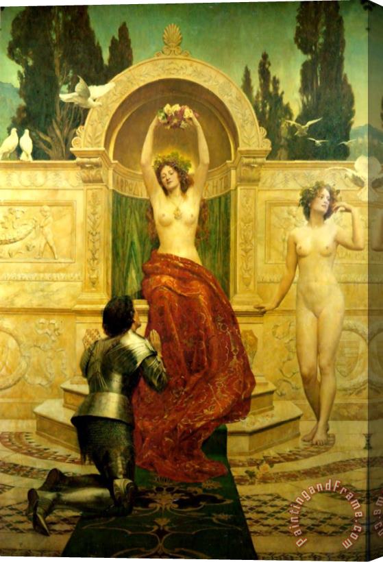 John Collier In The Venusberg Tannhauser Stretched Canvas Print / Canvas Art