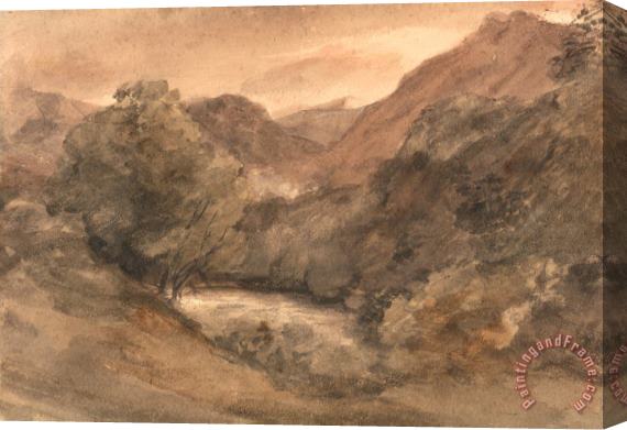 John Constable Borrowdale Evening After a Fine Day, 1 October 1806 Stretched Canvas Print / Canvas Art