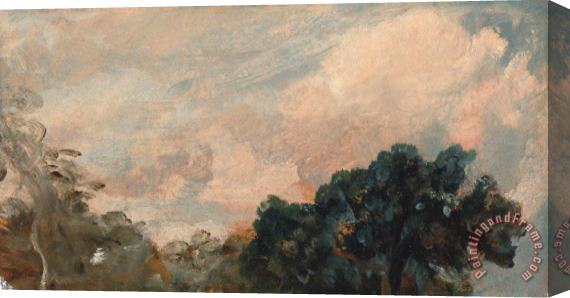 John Constable Cloud Study with Trees Stretched Canvas Painting / Canvas Art