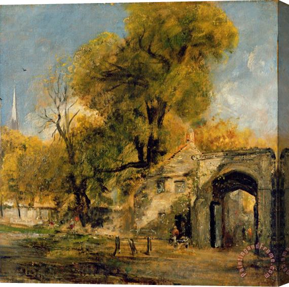 John Constable Harnham Gate - Salisbury Stretched Canvas Painting / Canvas Art