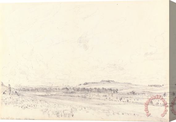 John Constable Old Sarum at Noon Stretched Canvas Painting / Canvas Art