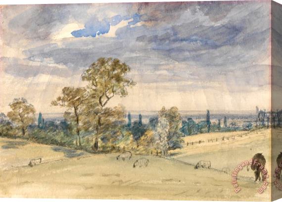 John Constable Suffolk Landscape Stretched Canvas Print / Canvas Art