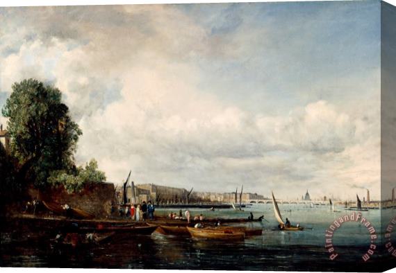 John Constable Waterloo Bridge Stretched Canvas Print / Canvas Art