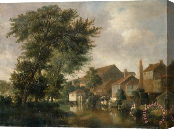 John Crome The River Wensum, Norwich Stretched Canvas Print / Canvas Art