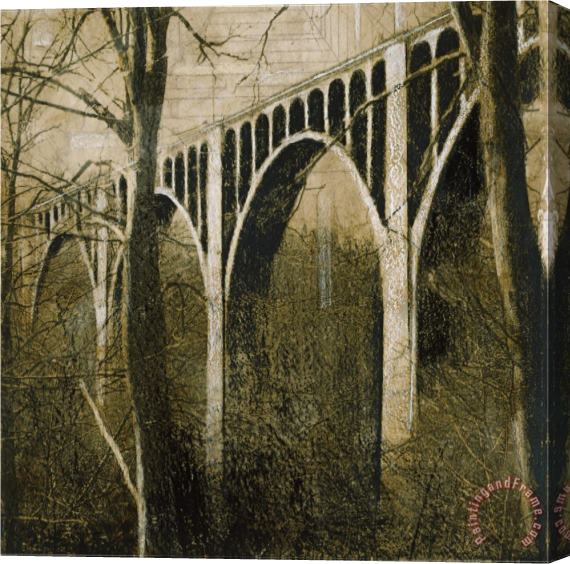John Douglas Bridge Above Stretched Canvas Painting / Canvas Art