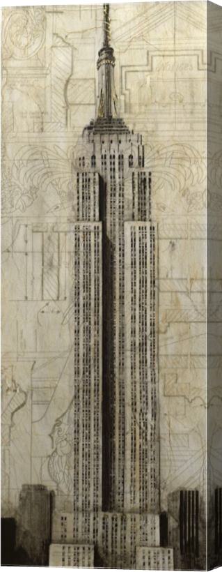 John Douglas Empire State Stretched Canvas Painting / Canvas Art