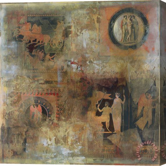 John Douglas Etruscan Vision III Stretched Canvas Painting / Canvas Art