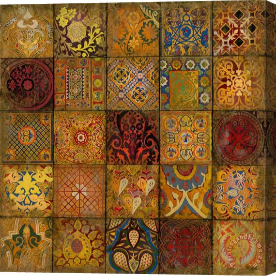 John Douglas Mosaic III Stretched Canvas Painting / Canvas Art