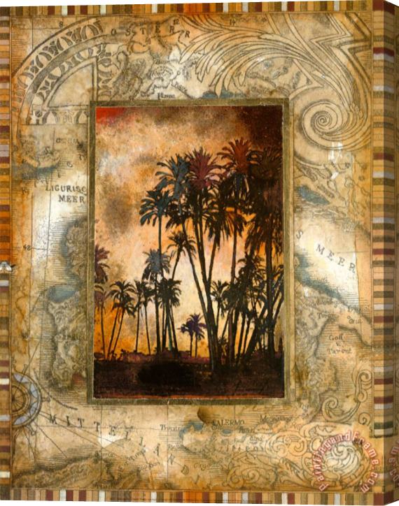 John Douglas Tahitian Sunset II Stretched Canvas Painting / Canvas Art