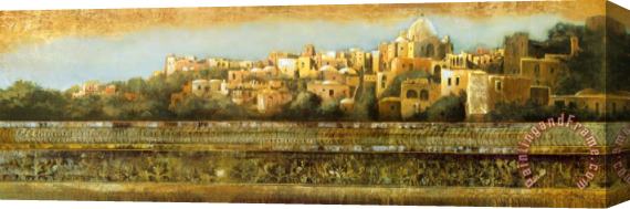 John Douglas The Old Town Stretched Canvas Painting / Canvas Art