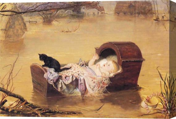 John Everett Millais A Flood Stretched Canvas Painting / Canvas Art