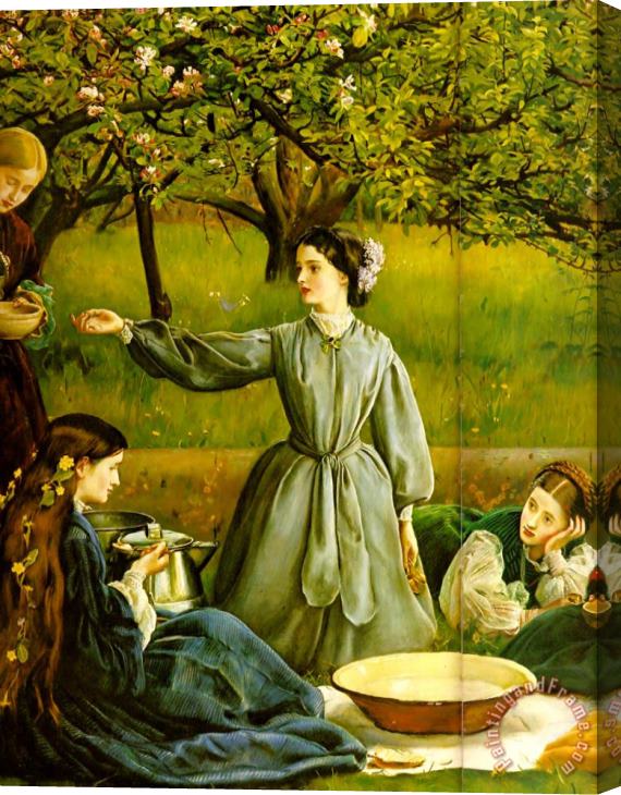 John Everett Millais Apple Blossoms (spring) Detail II Stretched Canvas Print / Canvas Art