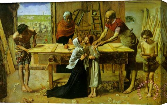 John Everett Millais Christ in The House of His Parents Stretched Canvas Print / Canvas Art