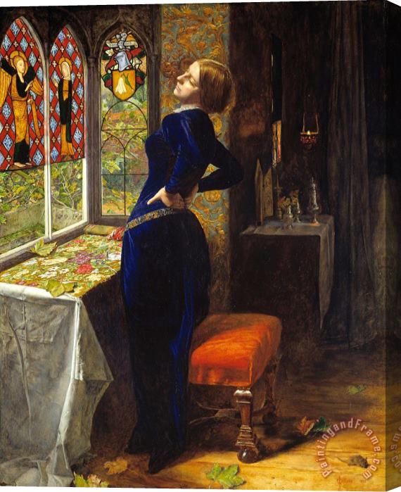 John Everett Millais Mariana in The Moated Grange Stretched Canvas Painting / Canvas Art