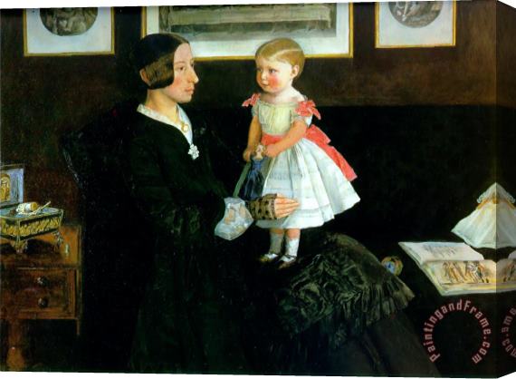 John Everett Millais Portrait of Mrs James Wyatt Stretched Canvas Print / Canvas Art