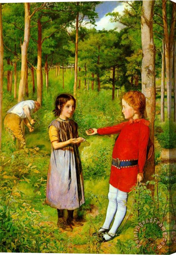 John Everett Millais The Woodman's Daughter Stretched Canvas Painting / Canvas Art