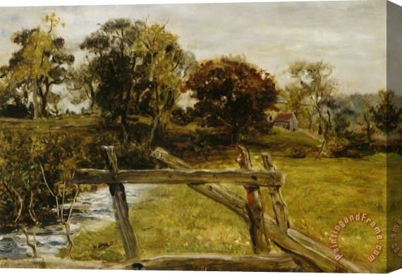 John Everett Millais View Near Hampstead Stretched Canvas Painting / Canvas Art