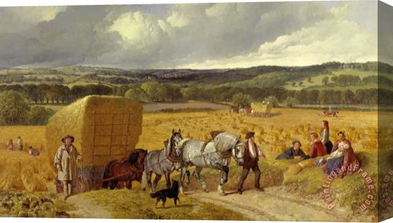 John Frederick Herring Harvest Stretched Canvas Painting / Canvas Art