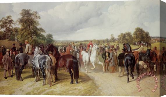 John Frederick Herring Snr English Horse Fair On Southborough Common Stretched Canvas Painting / Canvas Art