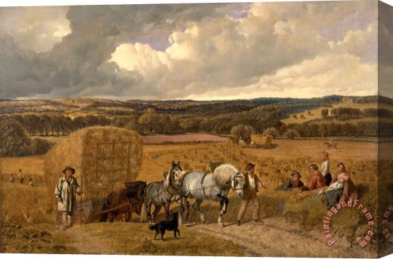 John Frederick Herring The Harvest Stretched Canvas Print / Canvas Art