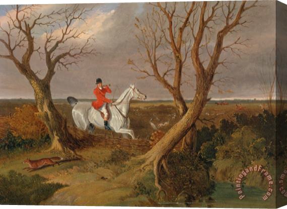 John Frederick Herring The Suffolk Hunt Gone Away Stretched Canvas Print / Canvas Art