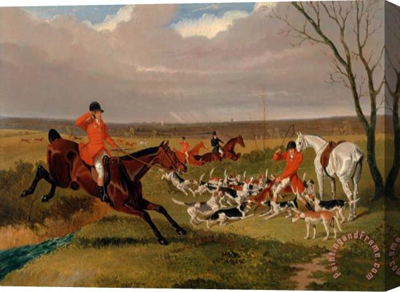 John Frederick Herring The Suffolk Hunt Stretched Canvas Painting / Canvas Art