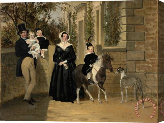 John Frederick Herring Thomas Dawson And His Family Stretched Canvas Painting / Canvas Art