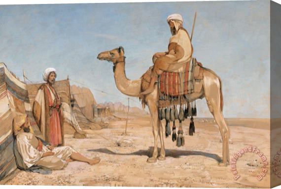 John Frederick Lewis A Bedouin Encampment; Or, Bedouin Arabs Stretched Canvas Print / Canvas Art