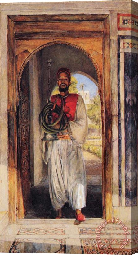 John Frederick Lewis The Pipe Bearer Stretched Canvas Print / Canvas Art
