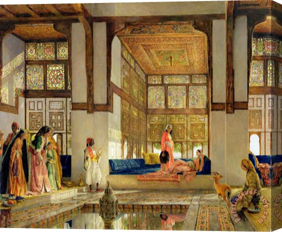 John Frederick Lewis The Reception Stretched Canvas Painting / Canvas Art