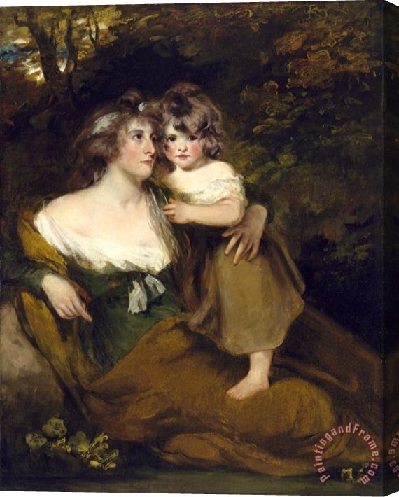 John Hoppner The Countess of Darnley And Her Daughter, Lady Elizabeth Bligh Stretched Canvas Print / Canvas Art