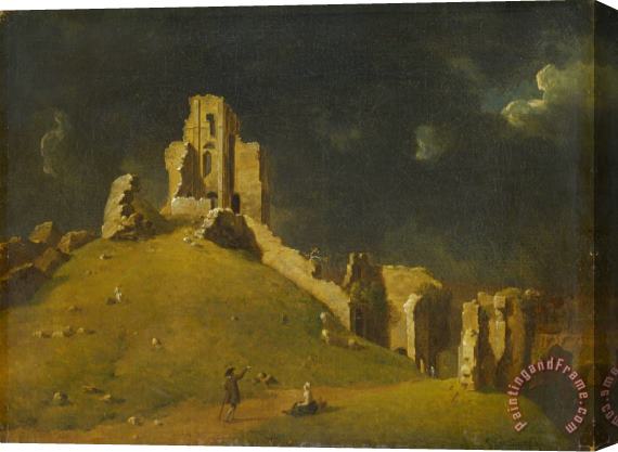 John Inigo Richards Corfe Castle, Dorset Stretched Canvas Painting / Canvas Art