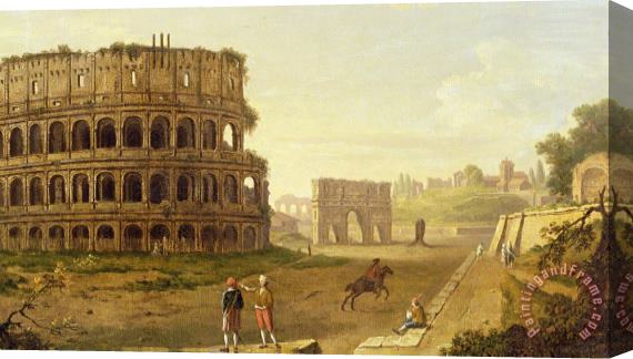 John Inigo Richards The Colosseum Stretched Canvas Painting / Canvas Art