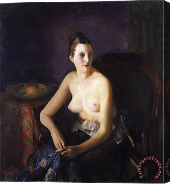 John James Audubon Seated Semi Nude Stretched Canvas Painting / Canvas Art