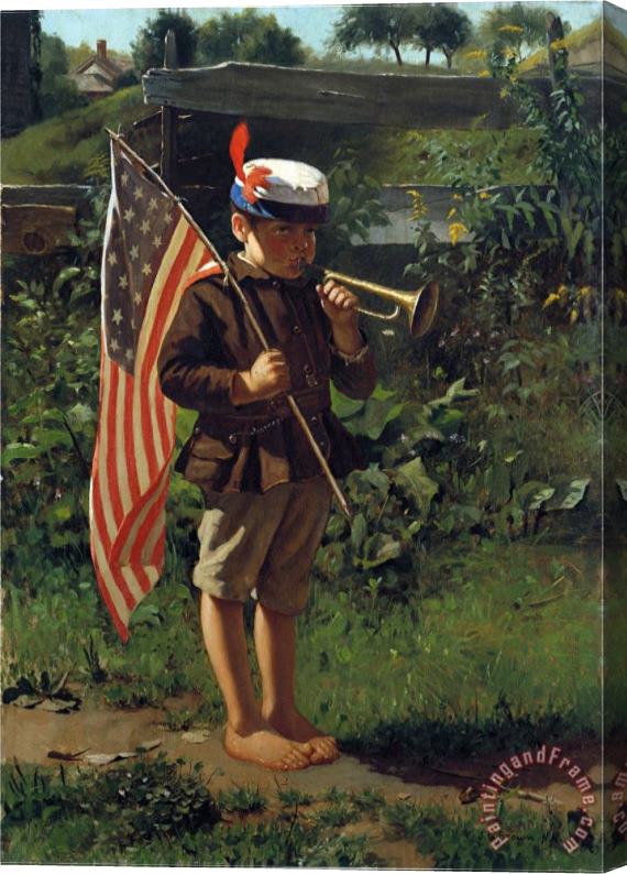 John James Audubon The Young Patriot Stretched Canvas Print / Canvas Art