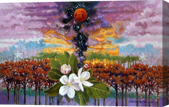 John Lautermilch Blossoming Universe Stretched Canvas Painting / Canvas Art