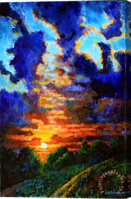 John Lautermilch Darkness Closing In Stretched Canvas Painting / Canvas Art