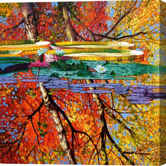John Lautermilch Fall Reflections Stretched Canvas Painting / Canvas Art