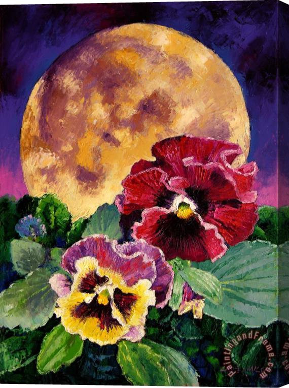 John Lautermilch Moonlight Expressions Stretched Canvas Painting / Canvas Art