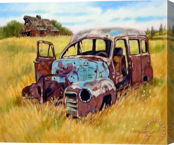 John Lautermilch Out to Pasture Stretched Canvas Painting / Canvas Art