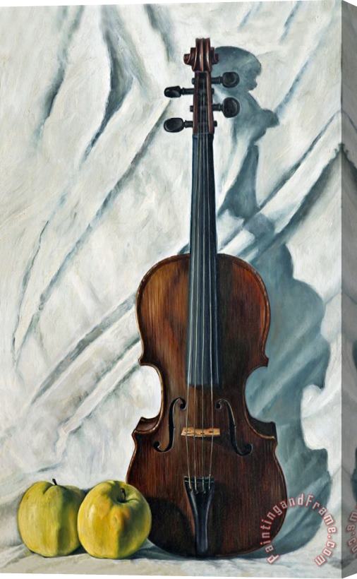 John Lautermilch Still Life with Violin Stretched Canvas Painting / Canvas Art