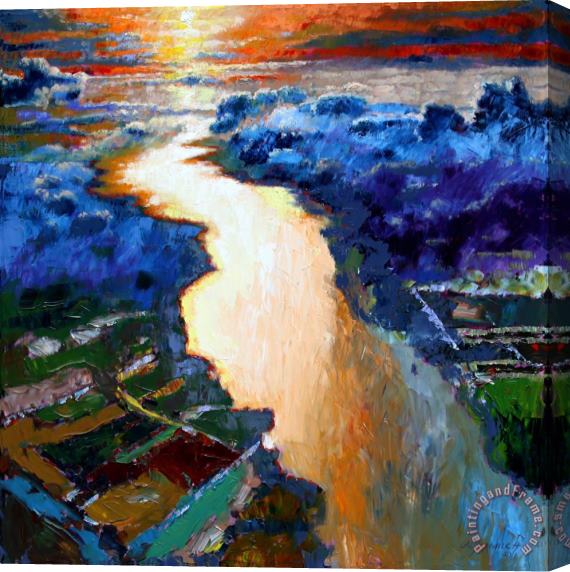 John Lautermilch There Is A River That Flows From Deep Within Stretched Canvas Print / Canvas Art