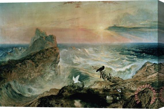 John Martin Assuaging of the Waters Stretched Canvas Print / Canvas Art