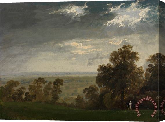 John Martin Landscape, Possibly The Isle of Wight Or Richmond Hill Stretched Canvas Painting / Canvas Art