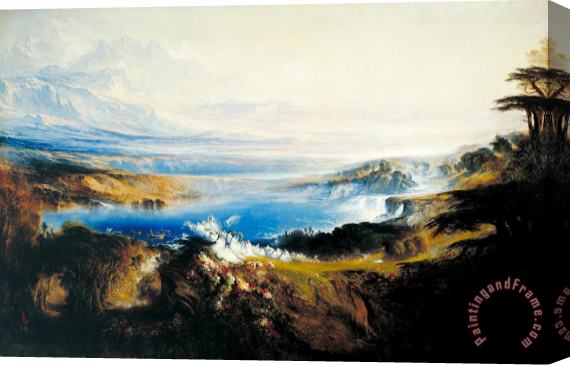 John Martin The Plains of Heaven Stretched Canvas Painting / Canvas Art