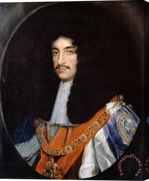 John Michael Wright Charles II Stretched Canvas Print / Canvas Art