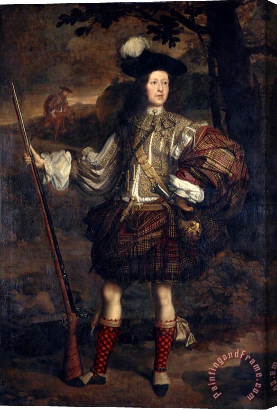 John Michael Wright Lord Mungo Murray (am Morair Mungo Moireach), 1668 Stretched Canvas Print / Canvas Art
