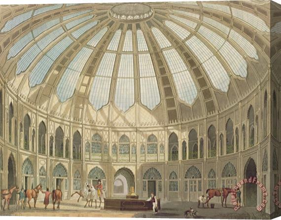 John Nash The Interior Of The Stables Stretched Canvas Print / Canvas Art