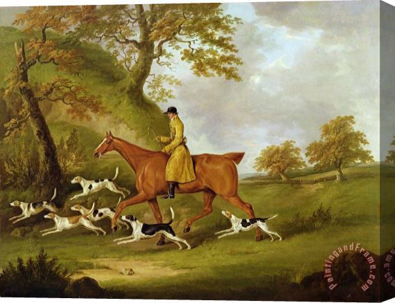 John Nott Sartorius Huntsman and Hounds Stretched Canvas Painting / Canvas Art