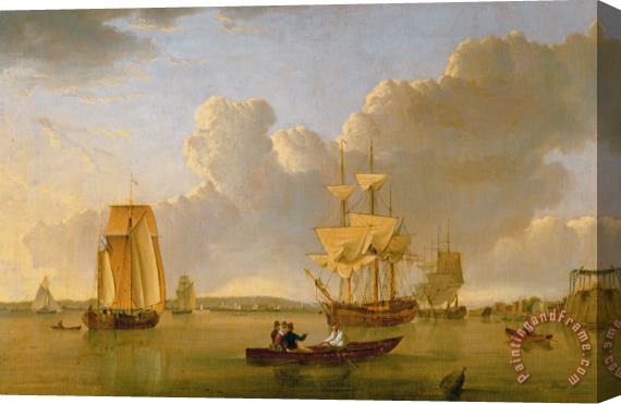 John of Hull Ward Deptford on Thames with a Distant View of Greenwich Stretched Canvas Painting / Canvas Art